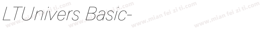 LTUnivers Basic字体转换